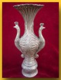 Silver peacock vase / Váza s motívom páva